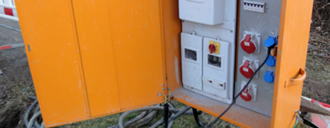 Baustrom bei Elektro Gerhard Resch in Offenstetten
